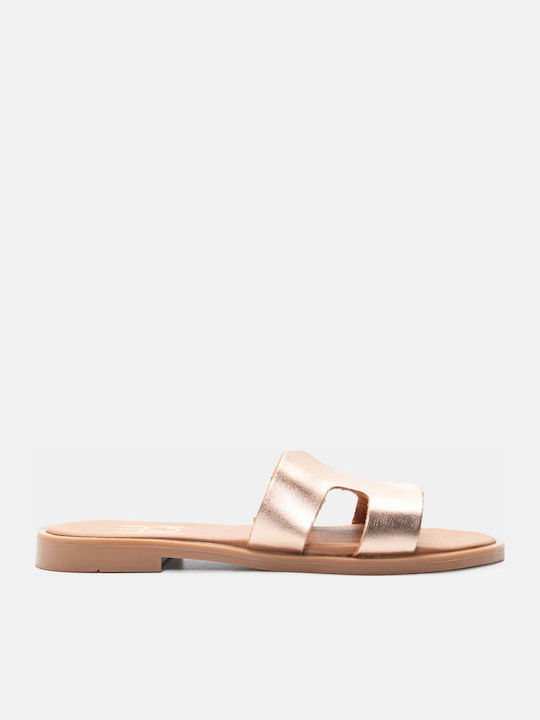 Luigi Women's Flat Sandals in Gold Color