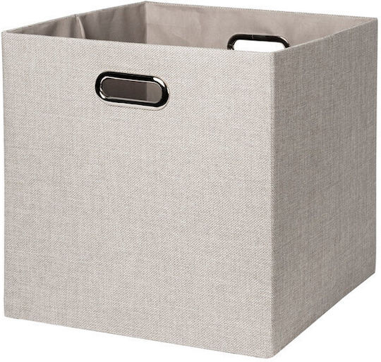 General Trade Tesatura Cutie de Depozitare cu Capac Bej 33x33x33cm 1buc