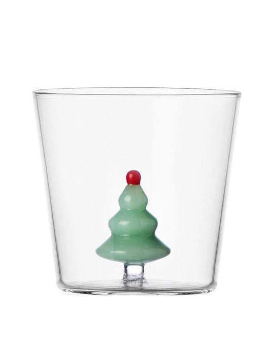 Pahar de apă din sticlă verde mată Ichendorf Milano Pom 8,5x8 cm