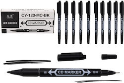 Μαρκαδόροι για CD/DVD Μαύρο 0.5mm Σετ 10τμχ Μαρκαδόροι για CD/DVD Μαύρο 0.5mm Σετ 10τμχ