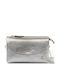 Leder Damen Handtasche Schulter Silber