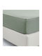 La Luna Sheet Semi Double with Elastic 120x200+40cm. Haki