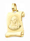 Goldjewels Halskette Amulett Göttliche Mutter aus Gold 14K