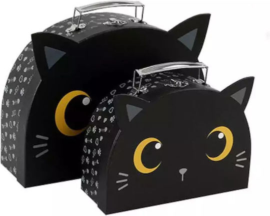 I-Total Black Cat Box for Gift Black 2pcs