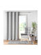 Atmosphera Vorhang mit Grommets Lc Gallena Grau 140x260cm