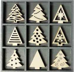 Wooden Set 45pcs 3cm Xmas Trees Wooden Set 45pcs 3cm Xmas Trees