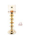 ForHome Candle Holder Metal in Gold Color 10x12.5x38cm 1pcs