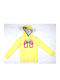 Детски Суичър с Качулка и Джобове Yellow/Fuchsia/Black/Royal Blue
