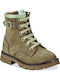 Kinderstiefel mit Schnürsenkeln Beige