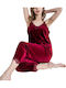 Chicret Winter Women's Burgundy Pyjama Set