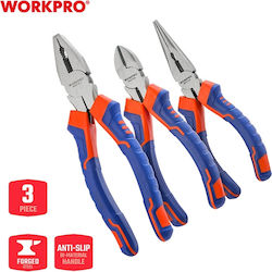 WorkPro Set De Clești Lungime 200mm 3 Bucăți WP201007 WorkPro Set De Clești Lungime 200mm 3 Bucăți WP201007