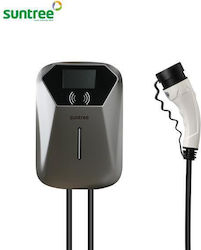 Eurolamp Suntree Монтиран на стена Еднофазен Зарядна станция за електромобили 7.4кВт с Вграден кабел Тип 2 (165-50007)