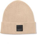 Boss Flavio Beanie Beanie Knitted in Beige color
