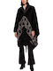 Women's Poncho Nero