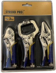 Set 3 Welding Clamps Strend Pro Zj001128 Gripping Holding