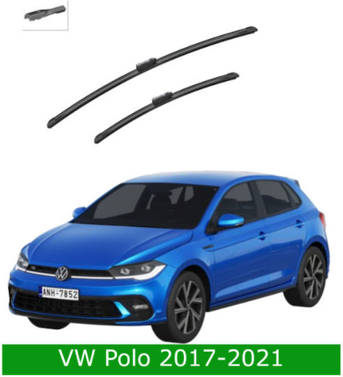 Front Wiper Blade Set Vw Polo Aw1 Bz1 2021-2024 650mm 450mm Bosch Aerotwin 3398000081 26" & 18" 2 Pieces