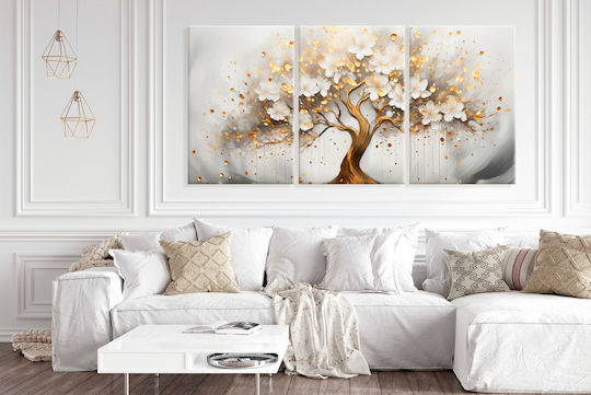 Decowalls Triplu Tablou pe Pânză 90x180cm