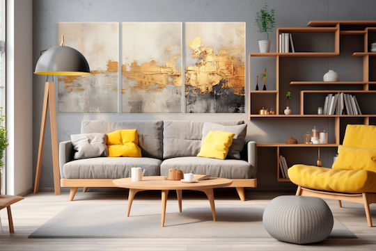 Decowalls Τρίπτυχος Πίνακας σε Καμβά 60x120cm Decowalls Τρίπτυχος Πίνακας σε Καμβά 60x120cm