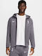 Tottenham Hotspur Tech Fleece Windrunner Ζακέτα με Κουκούλα Γκρι