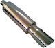 Inox Toba Idealstore Total Length 50 Cm Width 10 Cm Inlet 4.8 Cm Outlet 7.5 Cm