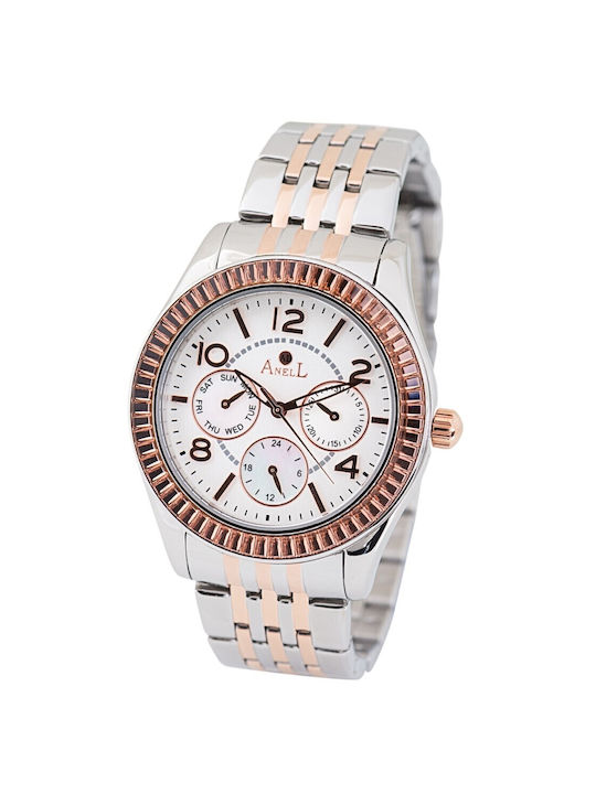 Anell Women's Watch Chronograph with Silver Met...