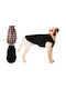 Value Imports Black Waterproof Dog Coat Medium with 38cm Back Length