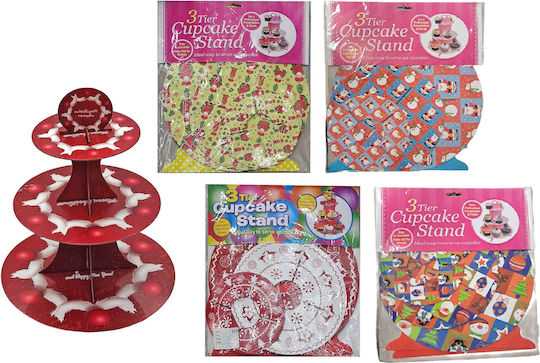 Βάση Cupcake Xmas Τριώροφη 35 Xø30cm 1τεμ Xmasfest 1133815 Τυχαίο Σχέδιο Επιλογή