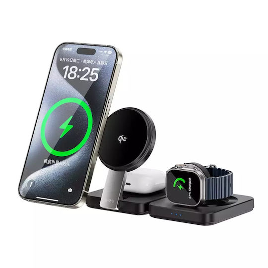 Wiwu Wireless Charger Qi2 20W Blacks (W028)
