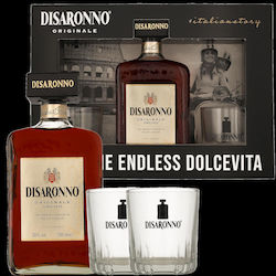 Likör Amaretto Disaronno Gb 700ml 28% + 2 Gläser
