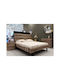 Bedroom Furniture Set Ash Grey 160x200cm 5 Pieces