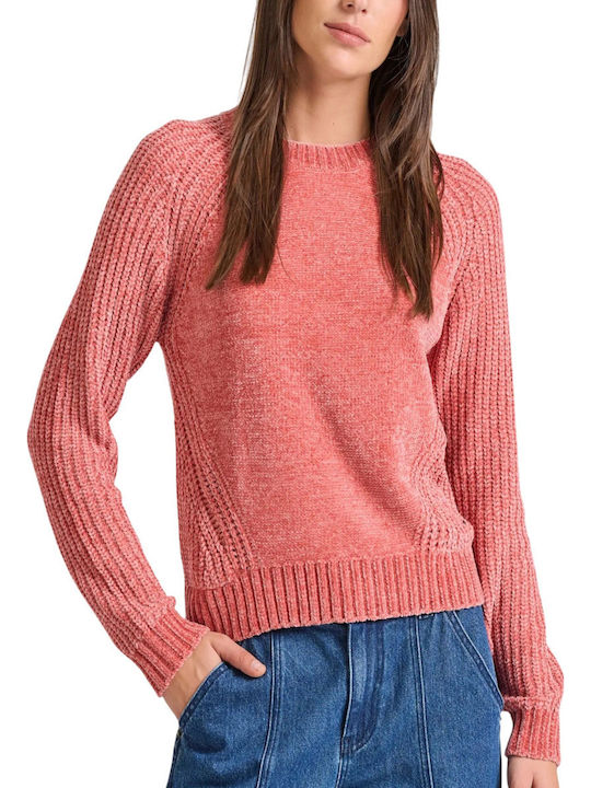 Funky Buddha Γυναικείο Πουλόβερ Mineral Red Pink