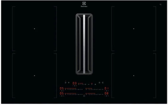 Electrolux Plită cu Inducție Autonom cu Hota & Funcție de Blocare 83x51.5εκ.