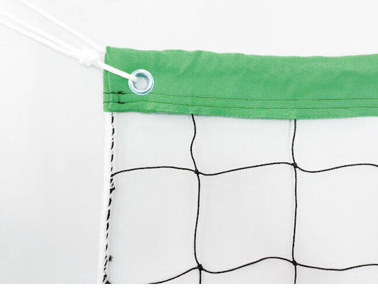 Δίχτυ Beach Volley Minerva 3.0mm Συρματόσχοινο Πράσινο 30103f Plus
