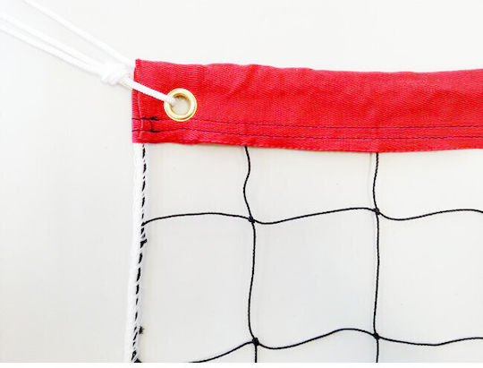 Δίχτυ Beach Volley Minerva 3.0mm Κορδόνι Κόκκινο 30103f