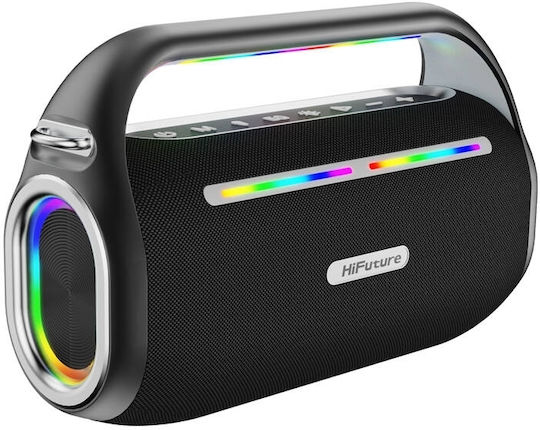HiFuture Караоке Система с Безжични Микрофони и Светлинни Ефекти Music Box 100 Черен