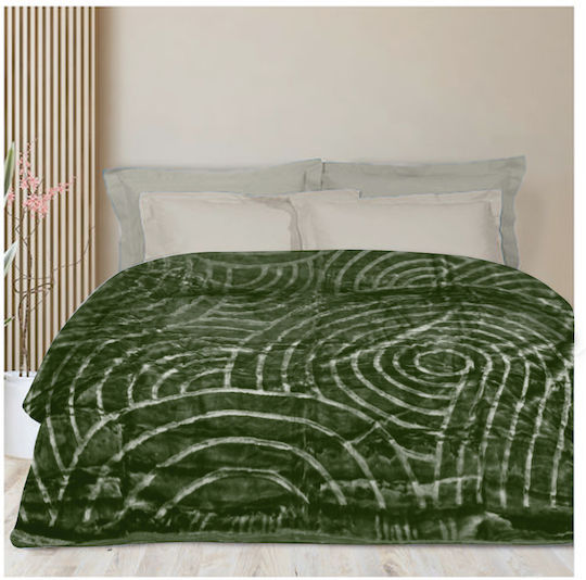 Amelie Line Υπέρδιπλη 220x220εκ. Dark Green Amelie Line Υπέρδιπλη 220x220εκ. Dark Green