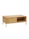 Coffee Table Tasso Wooden Brown L100xW40xH50cm.