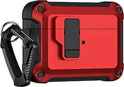 Hurtel Silicone Case With Hook in Red for Apple...