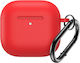 Hurtel Case Case Silicone with Hook in Red colo...