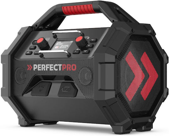 PerfectPro OCT-18V Tragbares Radio DAB+ mit Bluetooth Schwarz