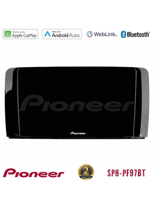 Pioneer Auto-Audiosystem für Mercedes-Benz R-Klasse 2006-2012 (Bluetooth/USB/WiFi/GPS/Apple-Carplay/Android-Auto) mit Touchscreen 9"