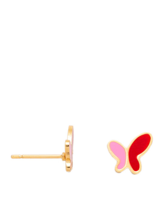 Butterfly Earrings Gold One Size 16480