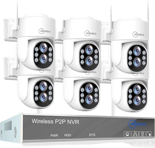 Wireless Security Camera System 10x Optical Zoom Two-way Audio 8ch