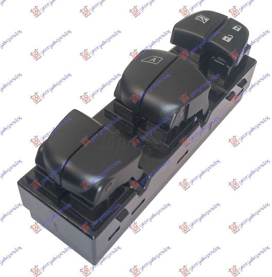 Front Window Switch Quadruple 19pin Nissan Qashqai 13-17 25401-1ka0b Left 1 Pc