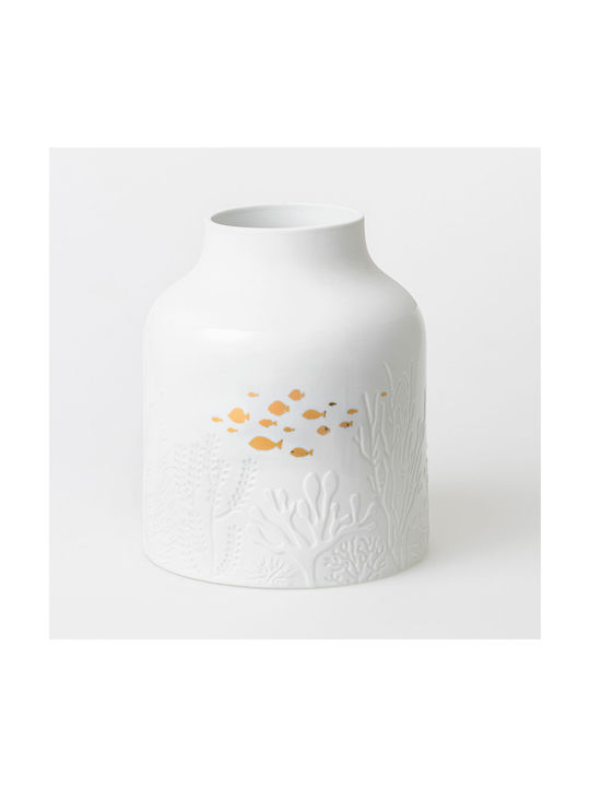 Raeder Decorative Vase White 21x21x25cm