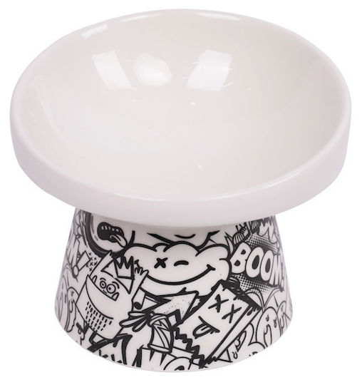 Keramik-Hunde- und Katzennapf M-Pets Urban Style Tilt'd Erhöht 150ml