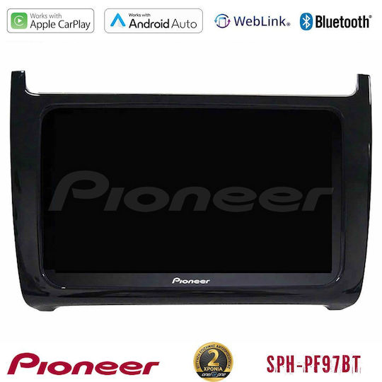 Pioneer Car Audio System for Volkswagen Polo 2009 – 2014 (Bluetooth/USB/WiFi/GPS/Apple-Carplay/Android-Auto) with Touch Screen 9"