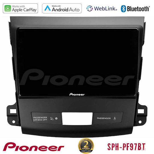 Pioneer Car Audio System for Peugeot 4007 Mitsubishi Outlander Citroen C-Crosser 2007-2012 (Bluetooth/USB/WiFi/GPS/Apple-Carplay/Android-Auto) with Touch Screen 9"