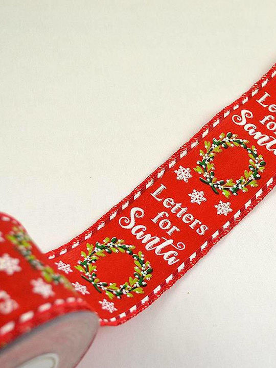 Kappa Decor Santa Christmas Ribbon Red 910x5.5cm 1pc