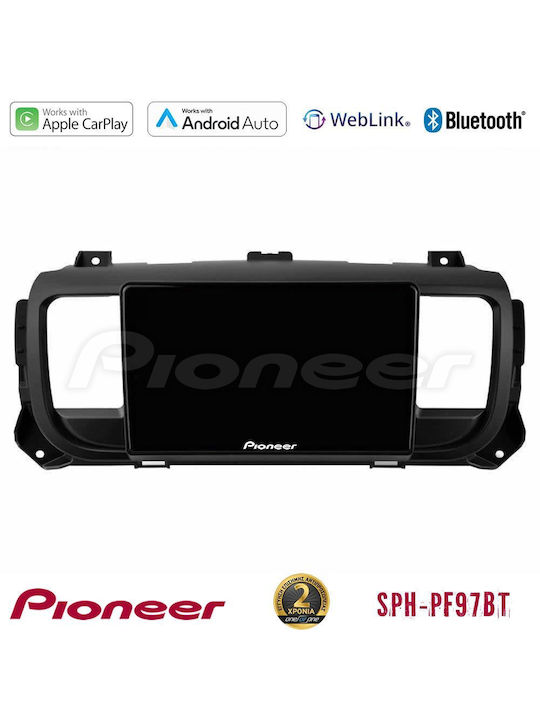 Pioneer Auto-Audiosystem für Peugeot Experte / Reisender Opel Vivaro Toyota Proace Citroen Springend 2016–2022 (Bluetooth/USB/WiFi/GPS/Apple-Carplay/Android-Auto) mit Touchscreen 9"